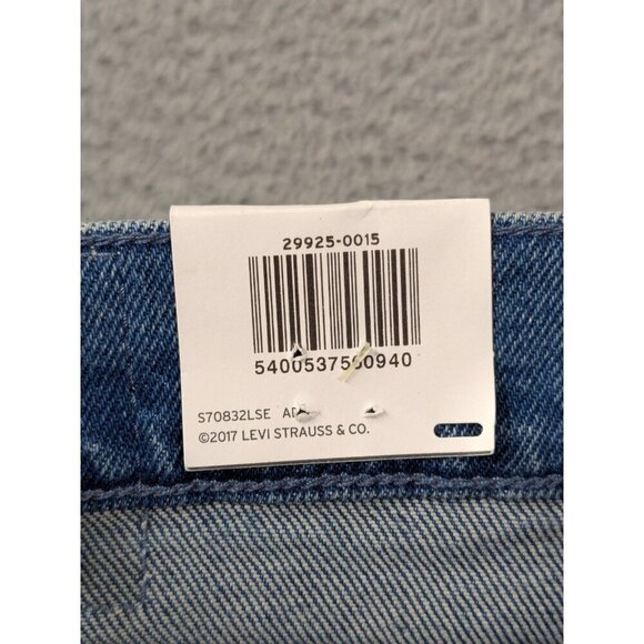 Levis Line 8 Slim Fit Taper Jeans 34x32 (Fits 35x29.5) Blue Acid Cotton Stretch - Picture 5 of 16